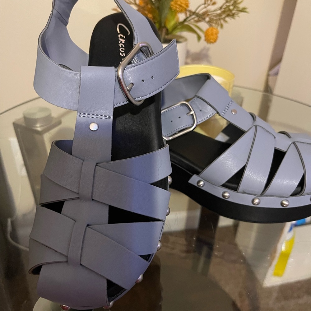 Circus by Sam Edelman Lavender Strappy Platform Sandals